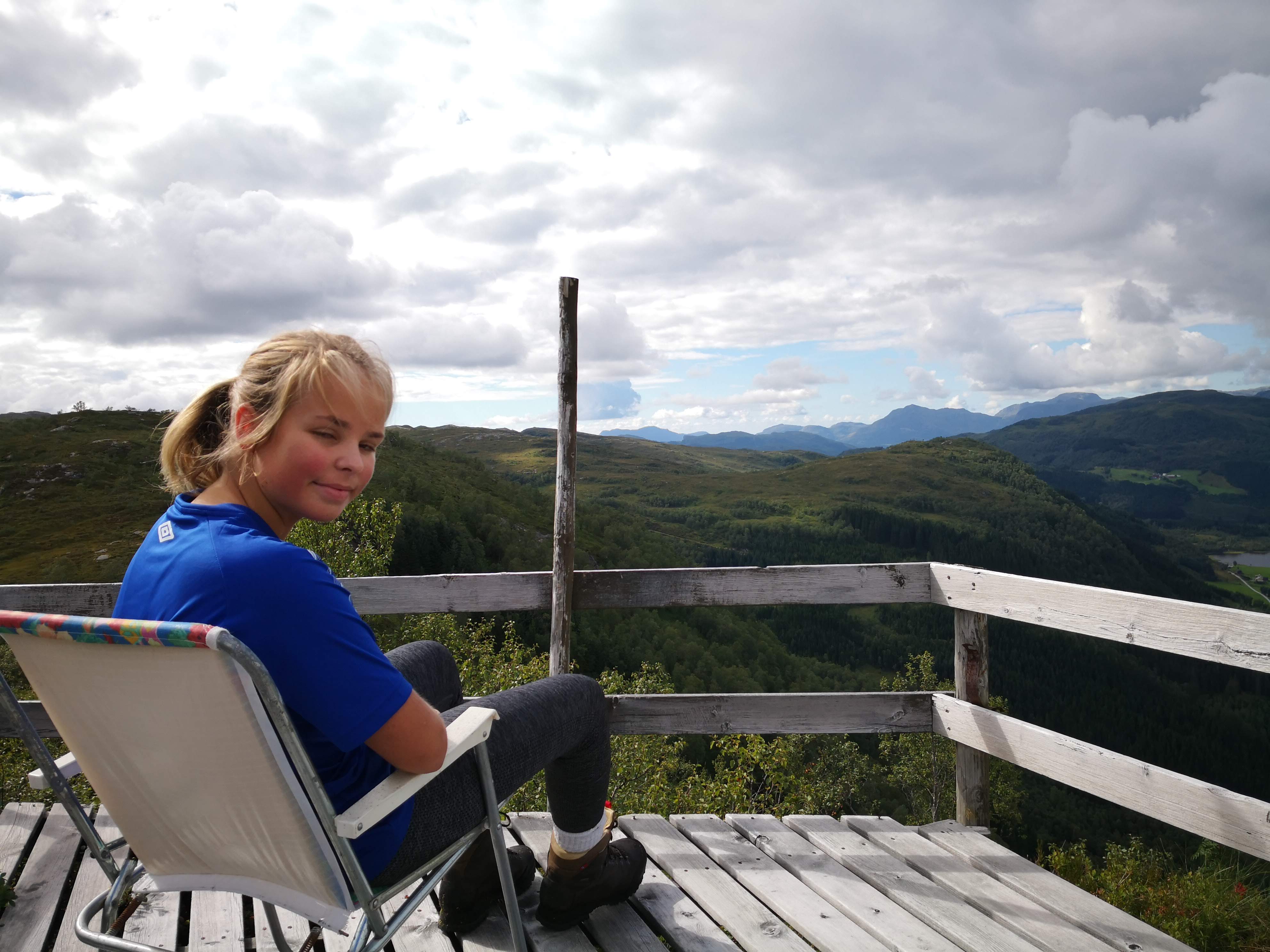 terrasse på hytta